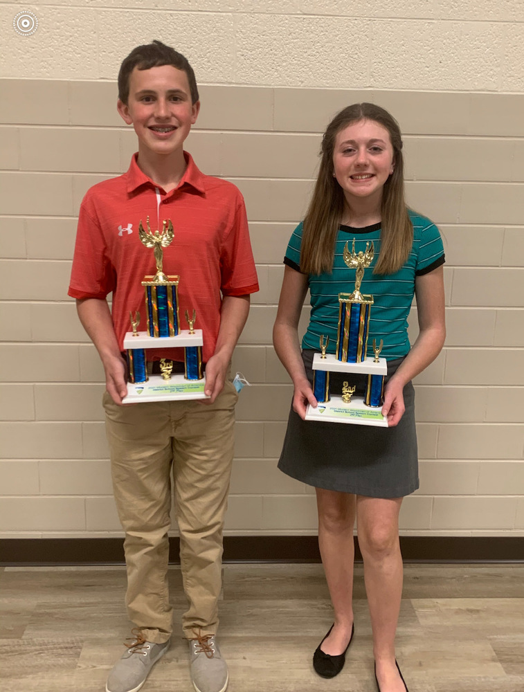 Selmaville Students Compete at District Speech Contest 